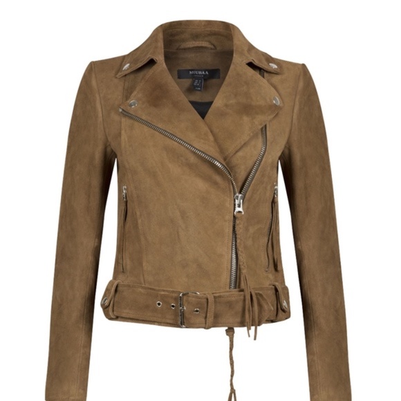 MUUBAA Warren Belted Biker Jacket NWT - Picture 1 of 4